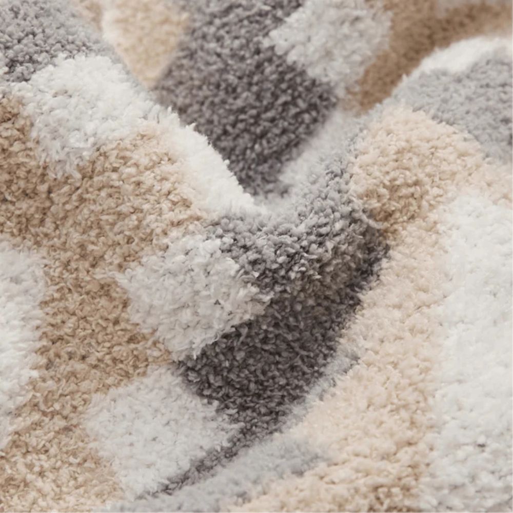 Knit Throw Blanket Premium Cotton Jacquard 51 x 63
