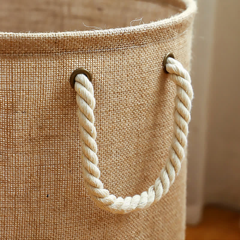 Laundry Basket Foldable Waterproof Cotton-Linen