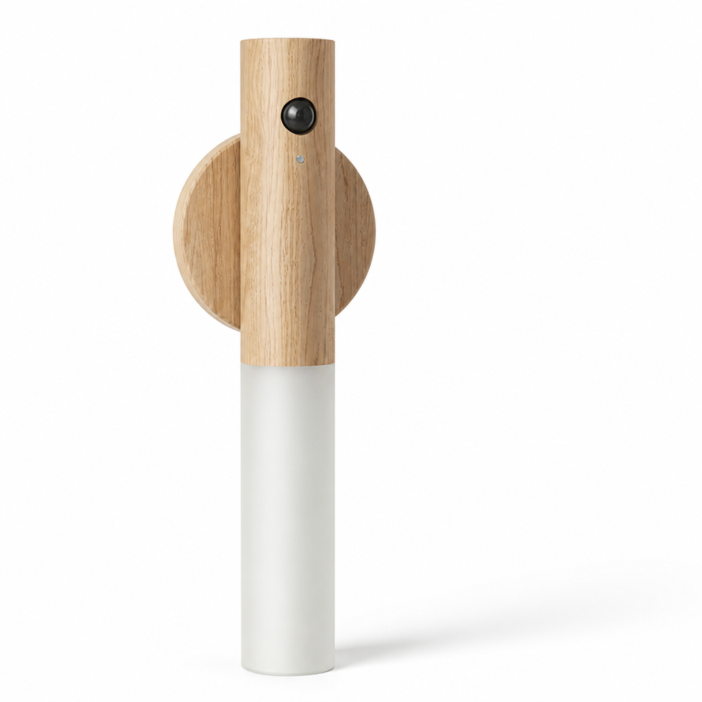 Night Light Motion Sensor Detachable & Rechargeable Wood Finish