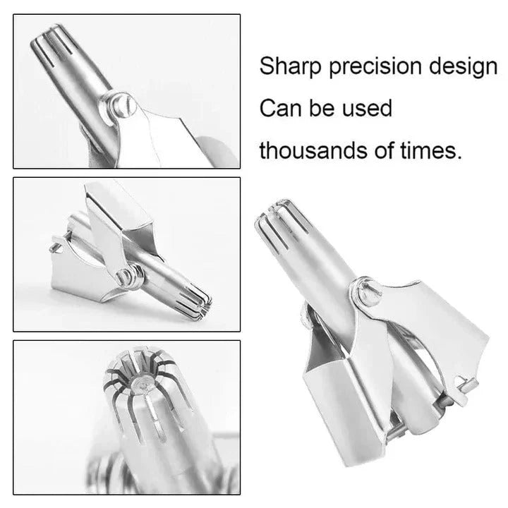 Nose And Ear Hair Trimmer Manual Stainless Steel