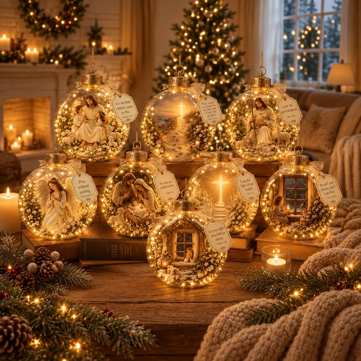 Ornament Christian Scripture Lighted Keepsake