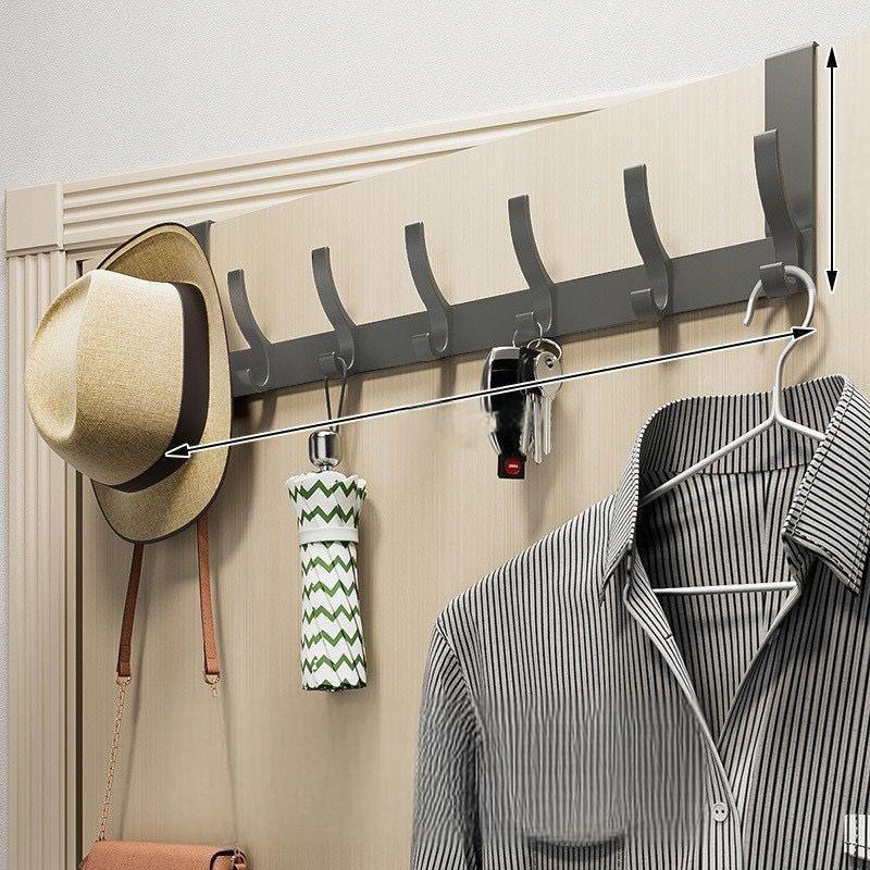Over-the-Door Hook Rack No-Drill Space-Saving