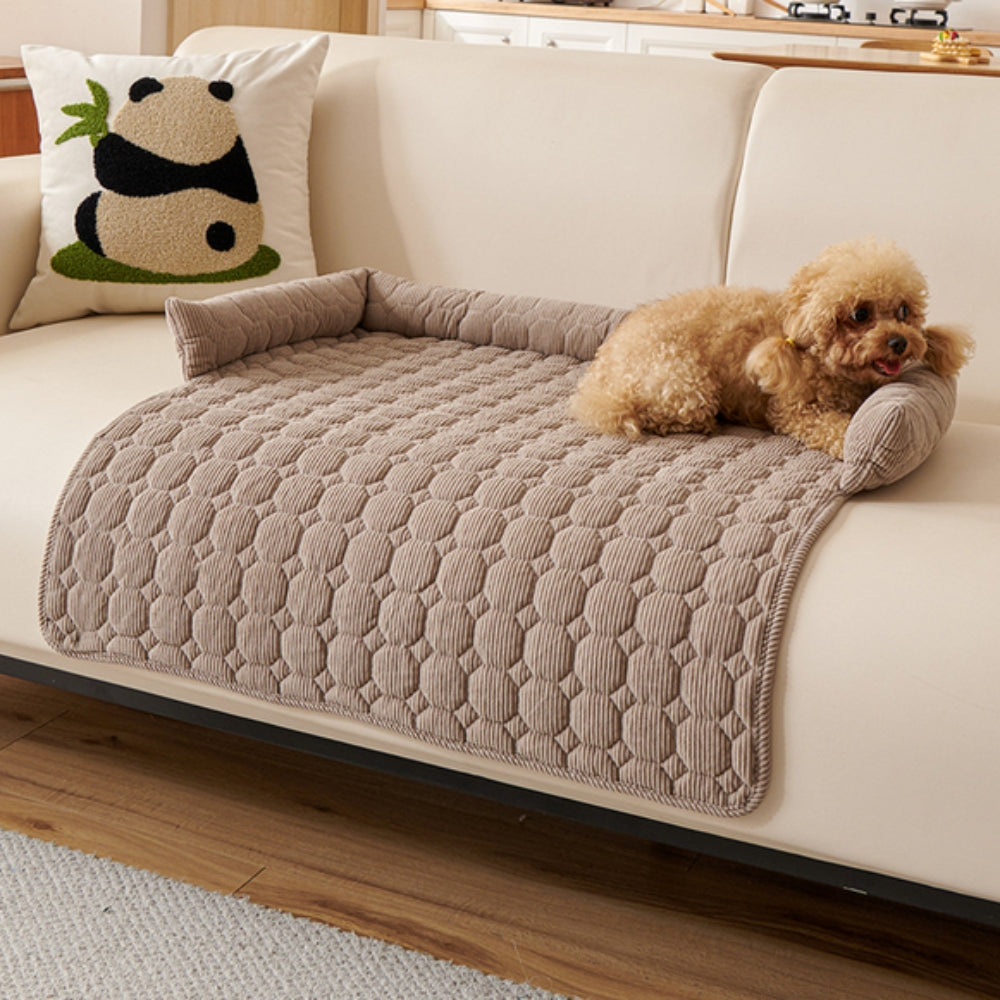Pet Bed Quilted Microfiber Non-Slip Machine Washable