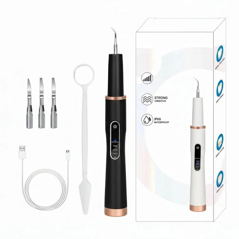 Pet Dental Cleaner Ultrasonic Rechargeable Stainless Steel Tip