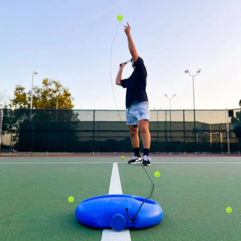 Pickleball Trainer Solo Rebounder With Luminous Balls & Water-Fill Base