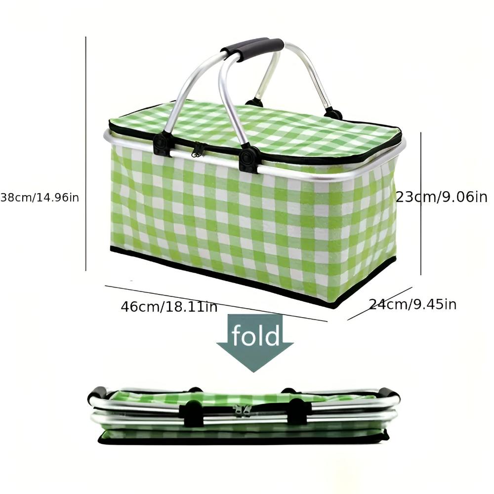 Picnic Basket Insulated Foldable 22L Padded Handles