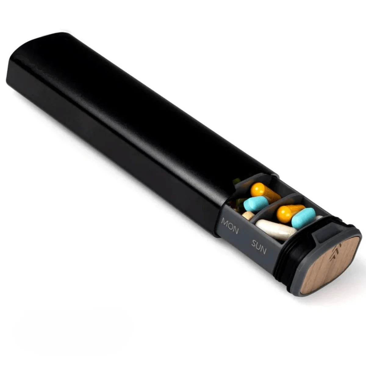 Pill Organizer 7 Compartments BPA-Free Compact Travel Design