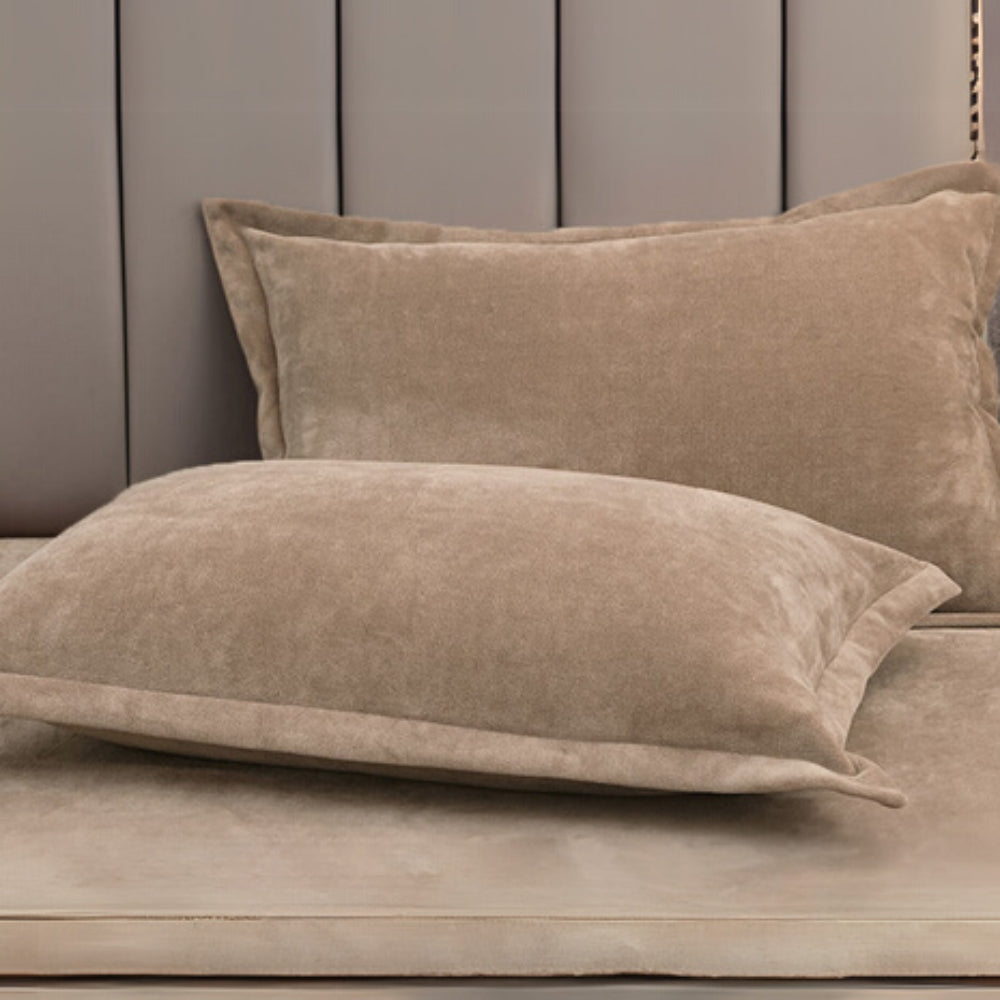 Pillow Covers Set of 2 Plush Fleece Machine Washable