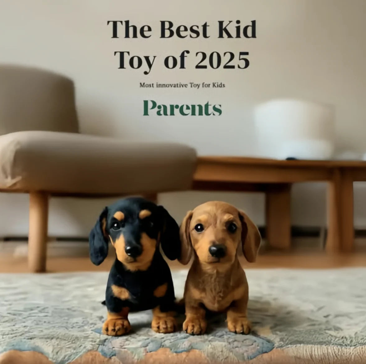 Plush Dog Toy Touch-Activated Movement Ultra-Soft Fur