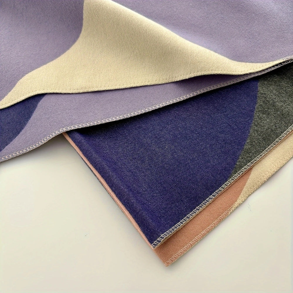Poncho & Shawl Reversible Microfiber Blend Machine Washable