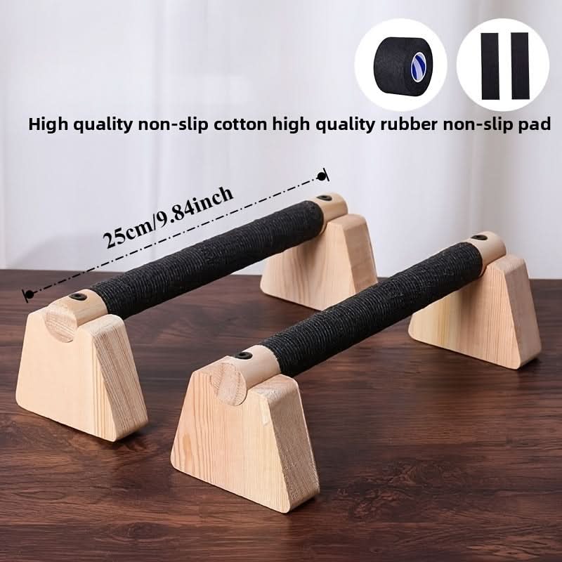 Push-Up Bars Wooden Stable Set of 2