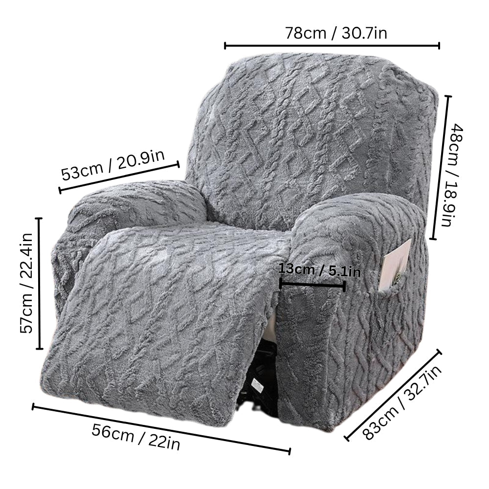 Recliner Sofa Cover Jacquard Stretch Machine Washable