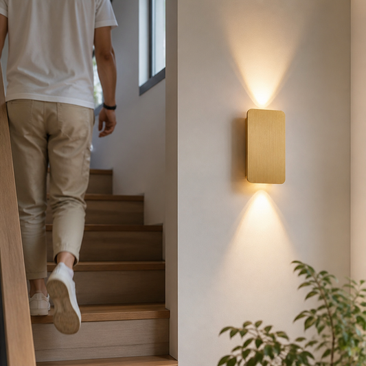 Rectangular Stairwell and Hallway Led Wall Lamp
