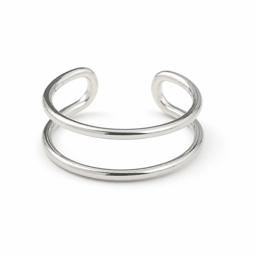 Ring Adjustable Sterling Silver Hypoallergenic