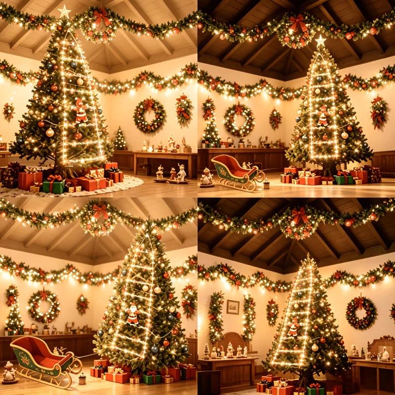 Santa Ladder Lights USB-Powered 8 Lighting Modes