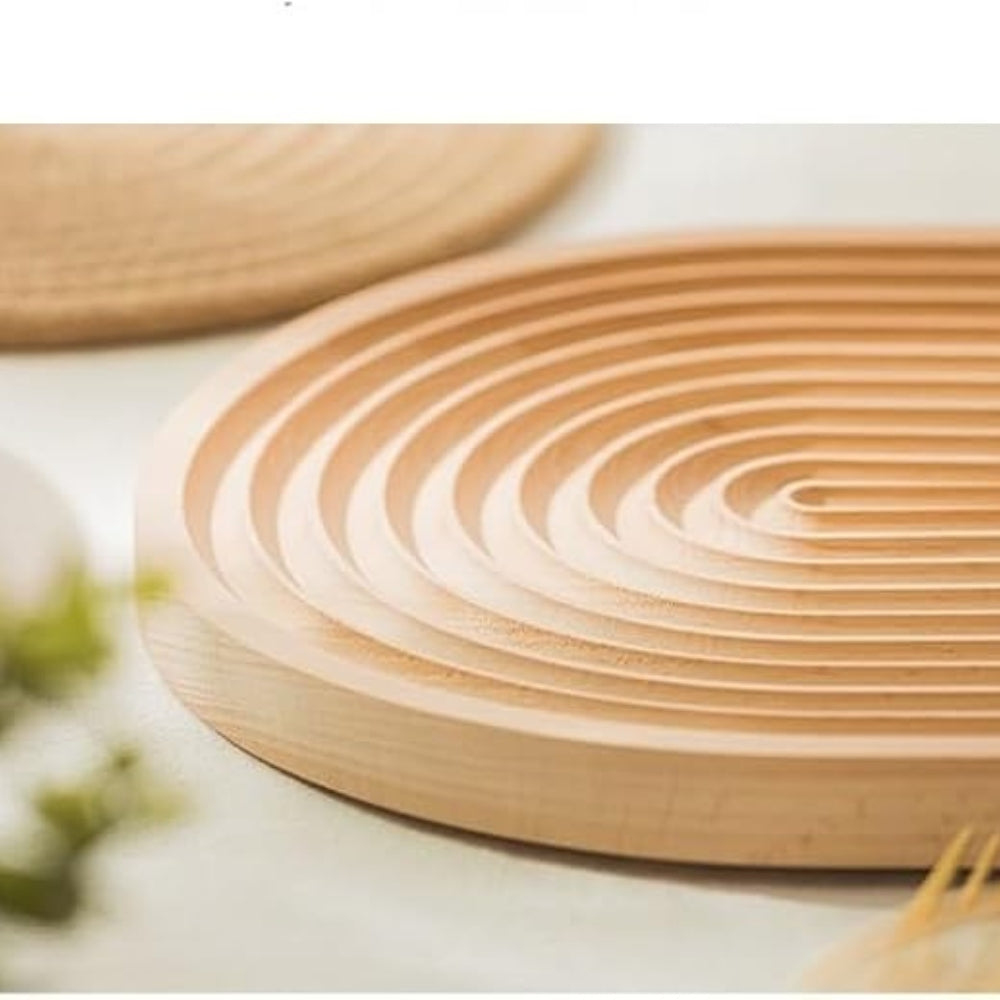 Serving Tray Organic Wood With Crumb Groove