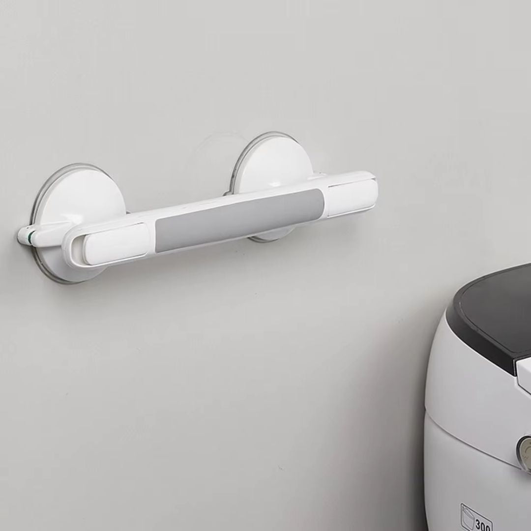 Shower Grab Bar Suction Mount Safety Lock Anti-Slip Grip