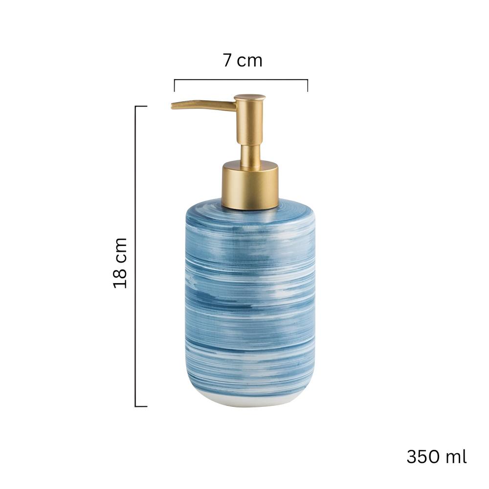 Soap Dispenser Ceramic Textured Chip-Resistant 350ml