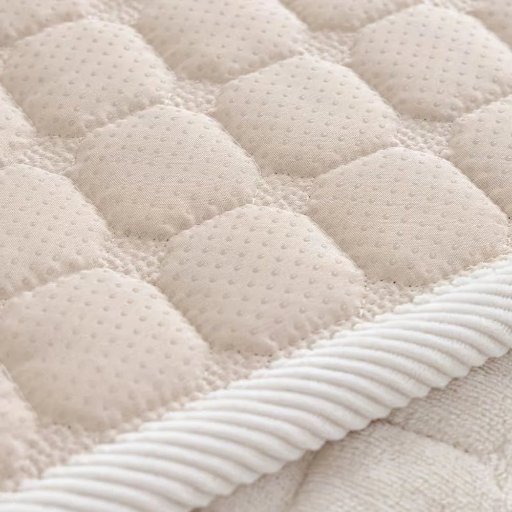Sofa Cover Quilted Plush Microfiber Machine Washable