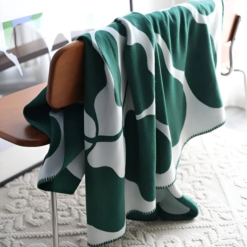 Throw Blanket Acrylic Abstract Pattern 51 x 71 Inches