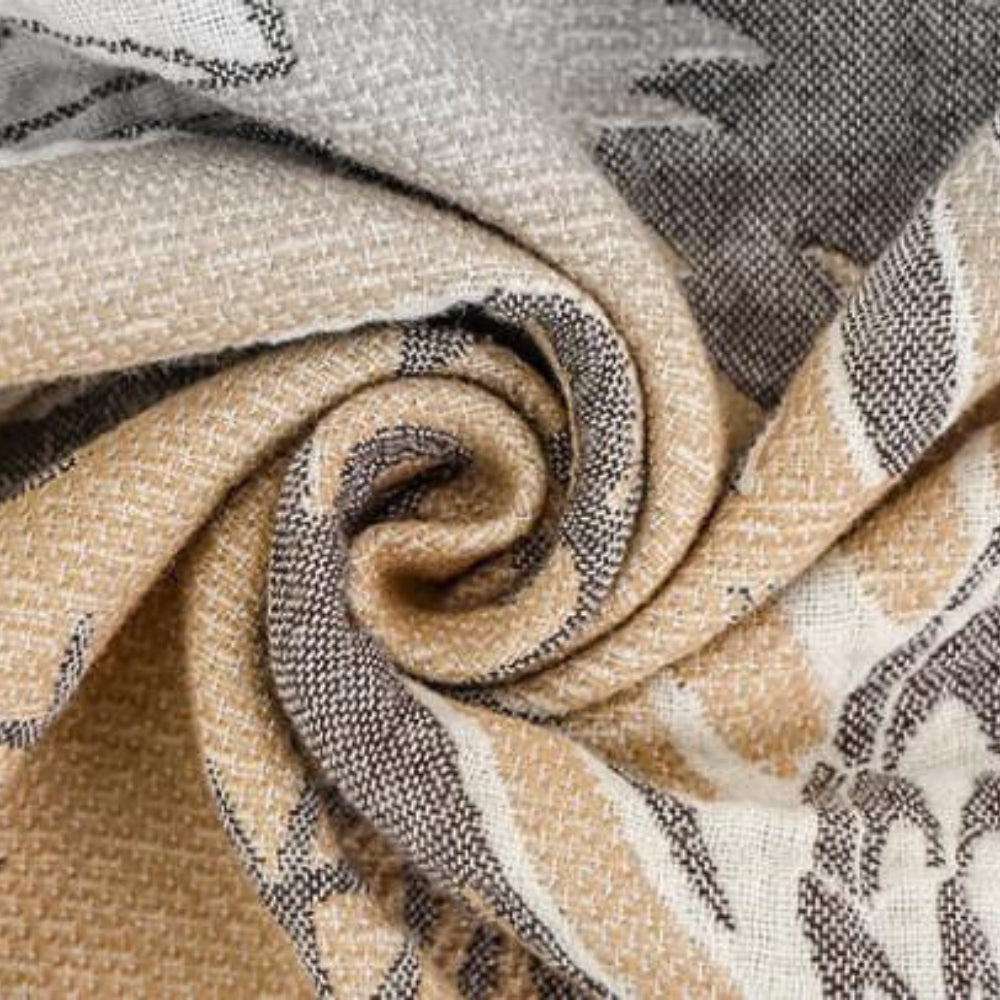 Throw Blanket Oversized 100% Cotton Boho Woven