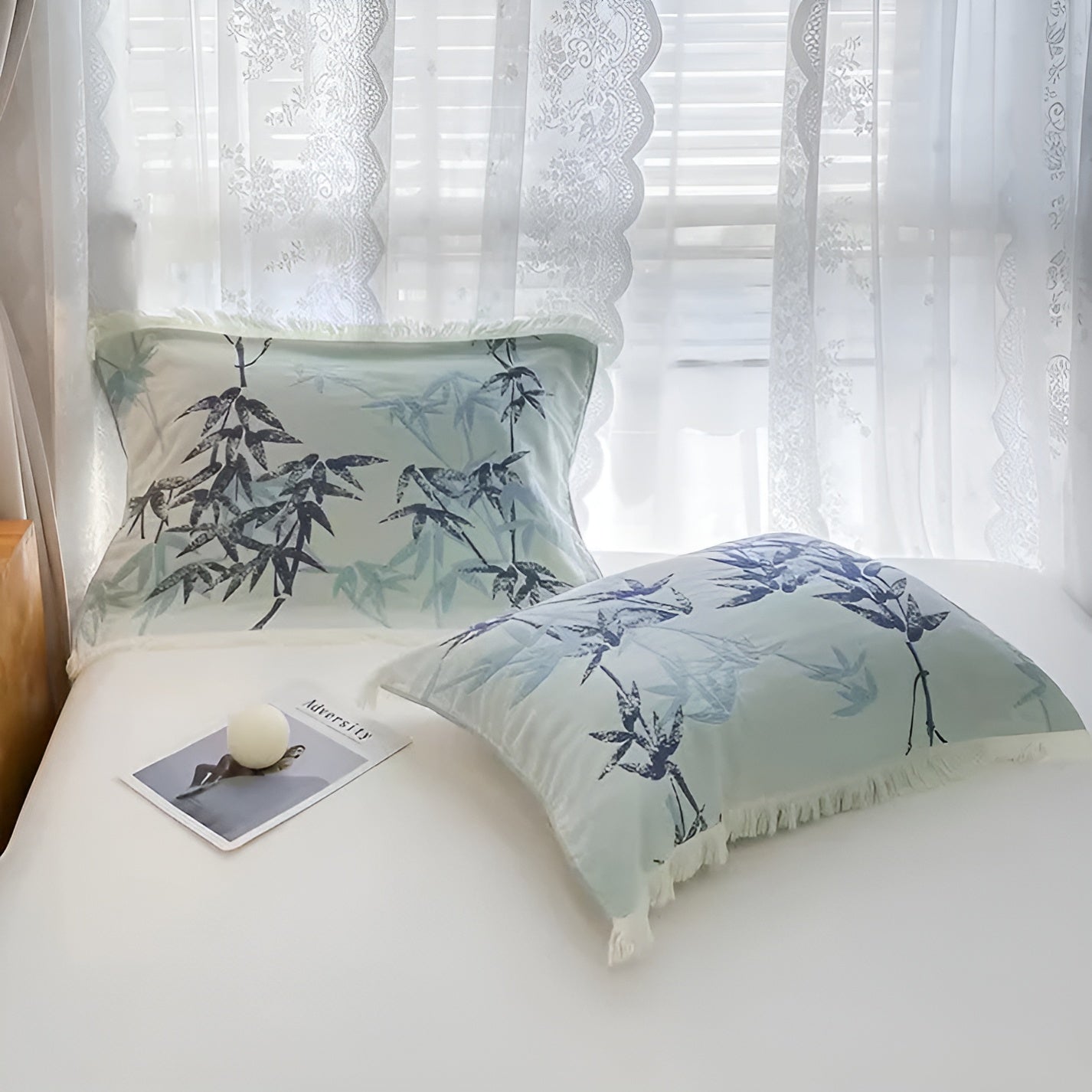 Throw Blanket Reversible Jacquard Cotton