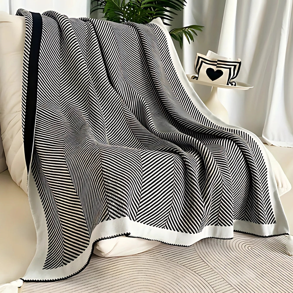 Throw Blanket Ultra-Soft Acrylic Lightweight & Machine Washable