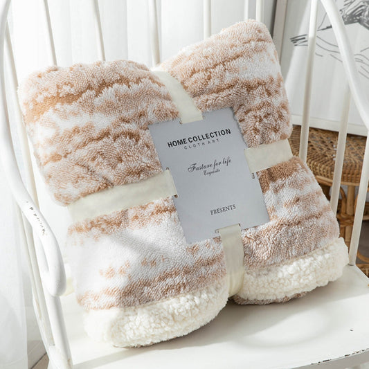 Throw Blanket Velvet & Sherpa Double-Sided Machine Washable