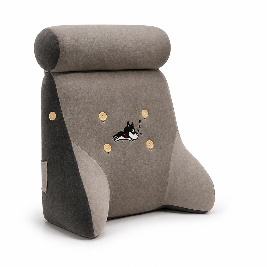 Toast-Shaped Cotton Plush Seat Pillow