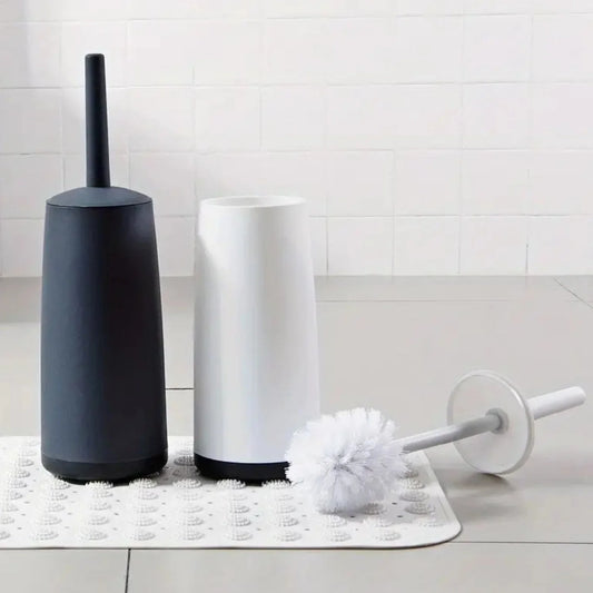 Toilet Brush No-Dead-Corner Scrubber Hidden Holder
