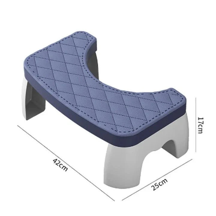 Toilet Stool Ergonomic Squatting Design Non-Slip Surface Compact Storage