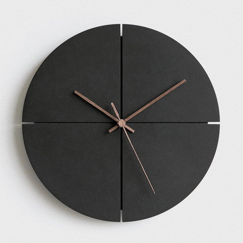 Wall Clock Silent Quartz Minimalist Design