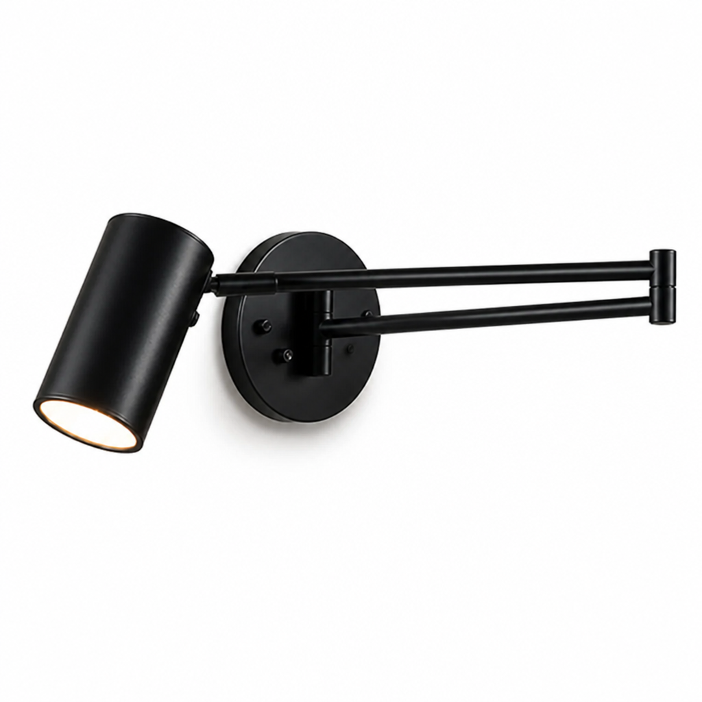 Wall Sconce Industrial Adjustable Swing Arm Brass Finish