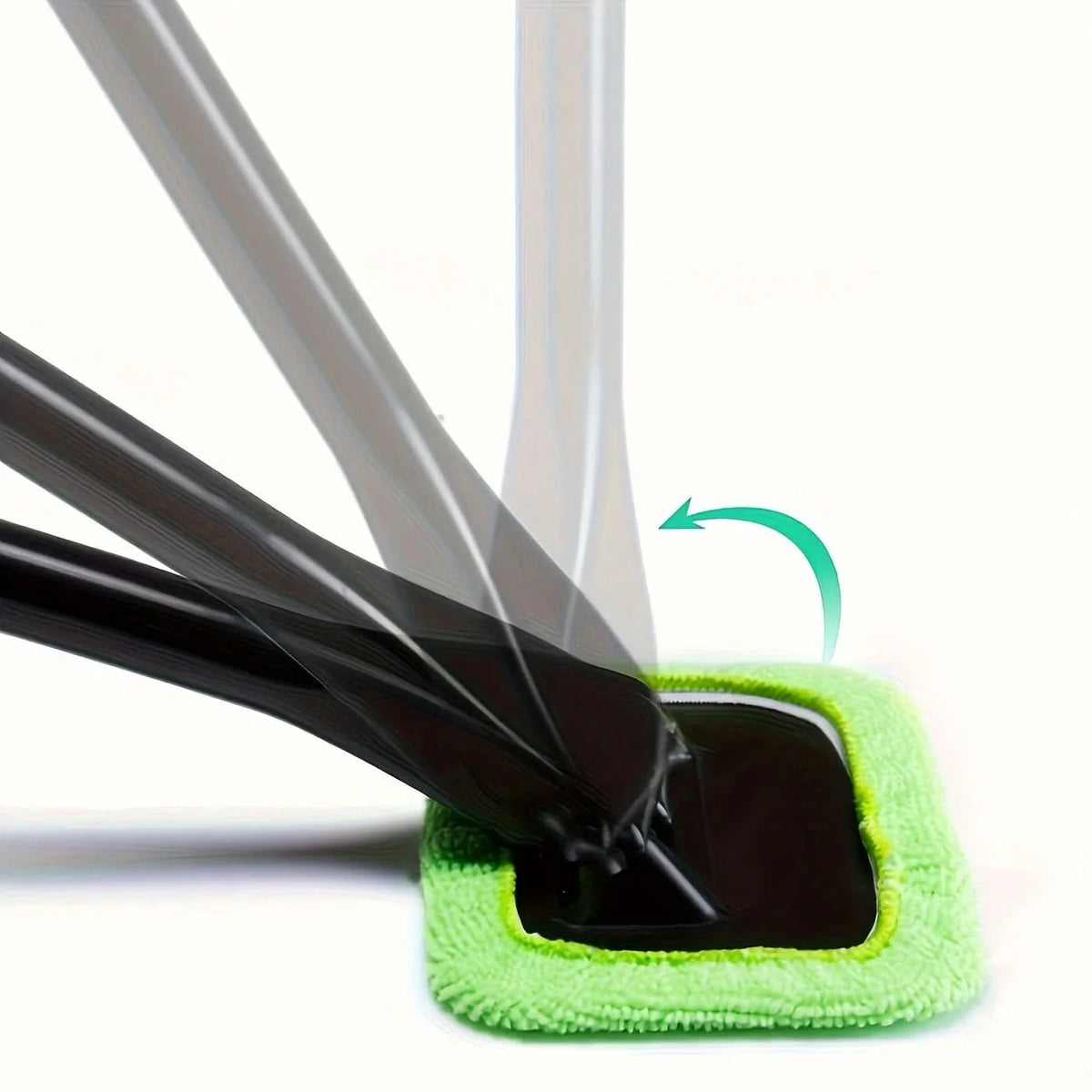 Windshield Cleaning Brush Microfiber Streak-Free Ergonomic Handle