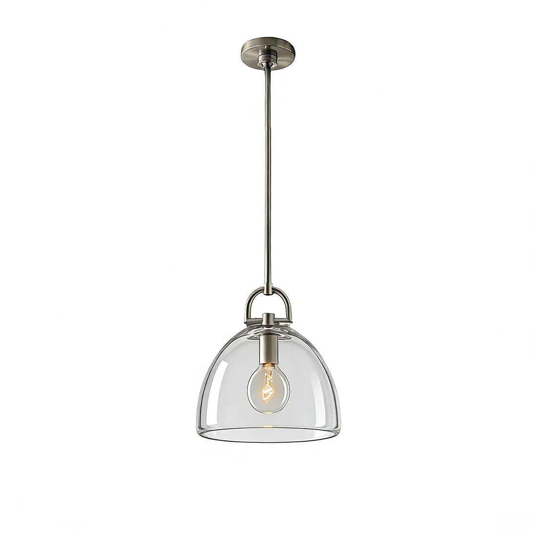 Elegant Glass Dome Pendant Light for Modern Kitchens