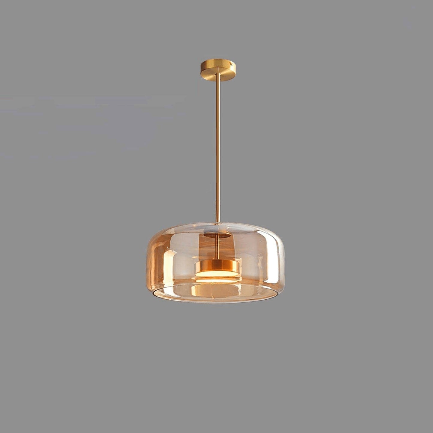Sleek Glass Hanging Light for Dining and Kitchen Areas
