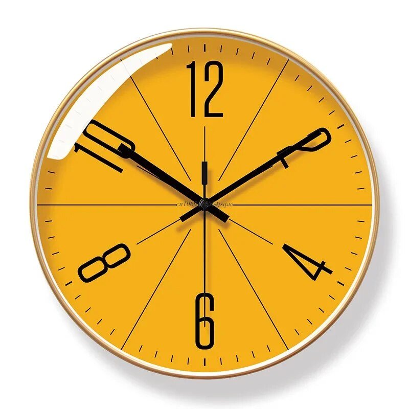 Contemporary Minimalist Wall Clock – Silent Quartz, 11.81 Inch