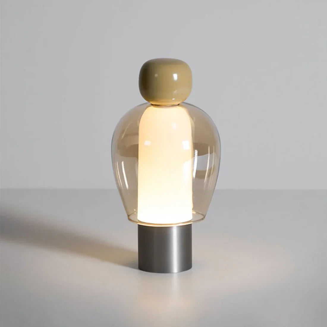 Stylish Rechargeable LED Lamp – Dimmable Glass Design for Any Room