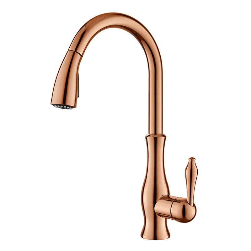 Versatile Kitchen Faucet with Pull-Down Spray Feature