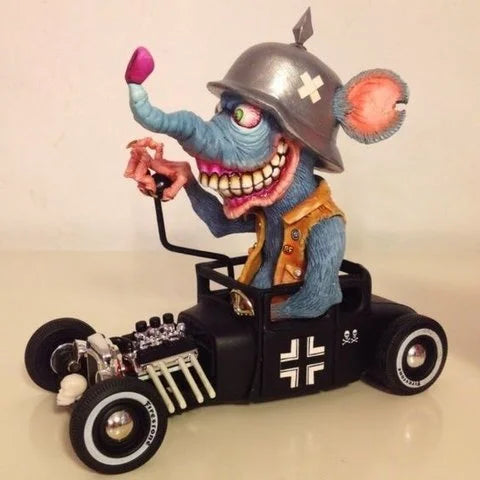 Whimsical Retro Monster Figurine | Charming Halloween Decor