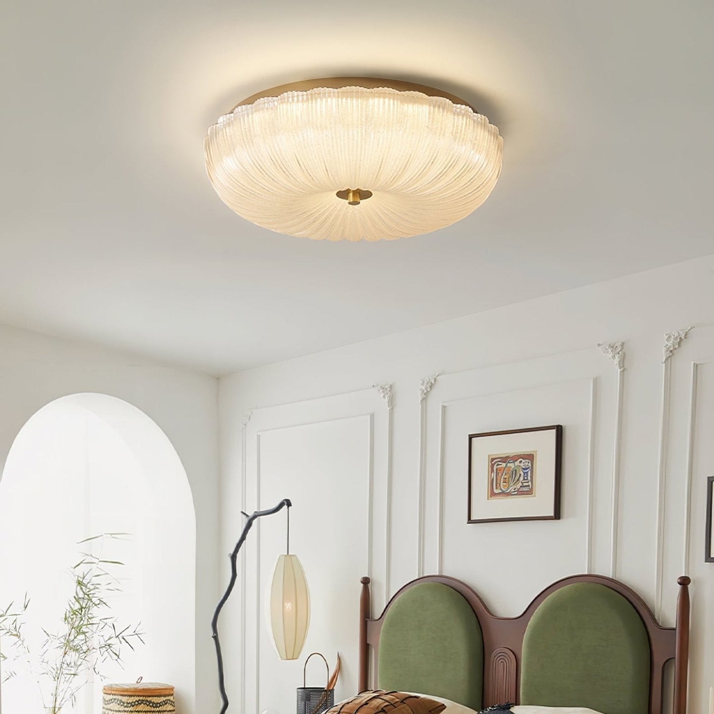 Adjustable Brightness LED Flush Mount Ceiling Fixture
