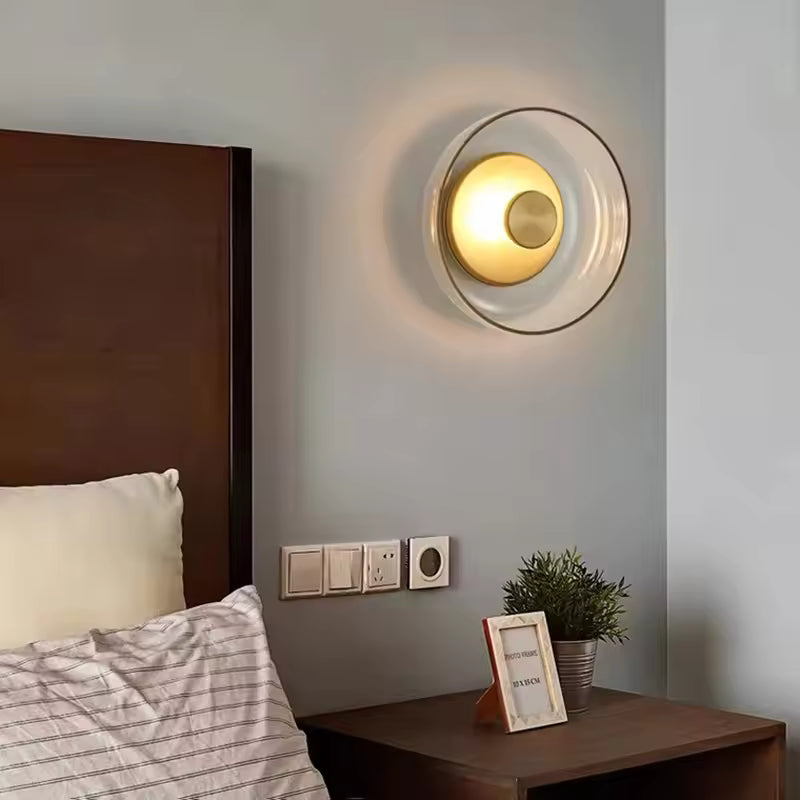 Modern Smoked Glass LED Ceiling Light Fixture