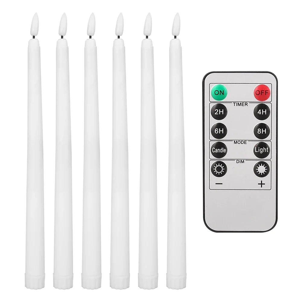 LED Taper Candles without Flame
