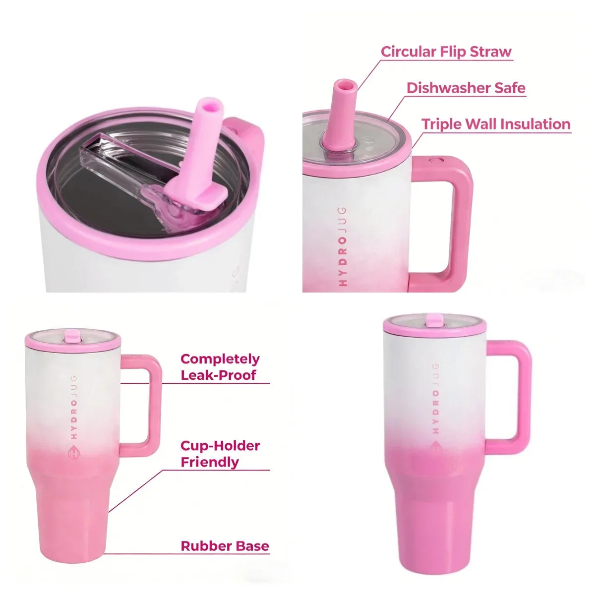 Flip Straw Insulated Tumbler