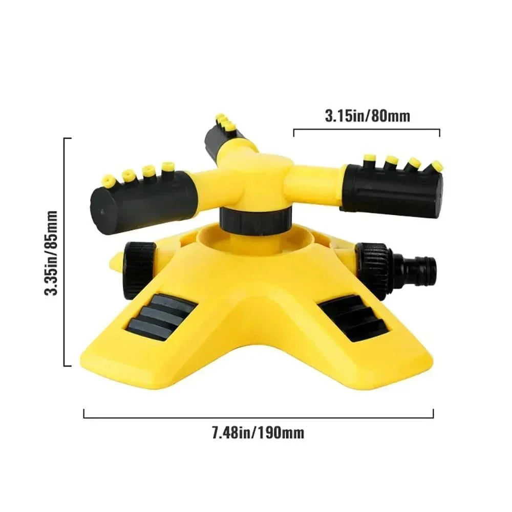 All-Around Sprinkler System with Triple-Arm Design