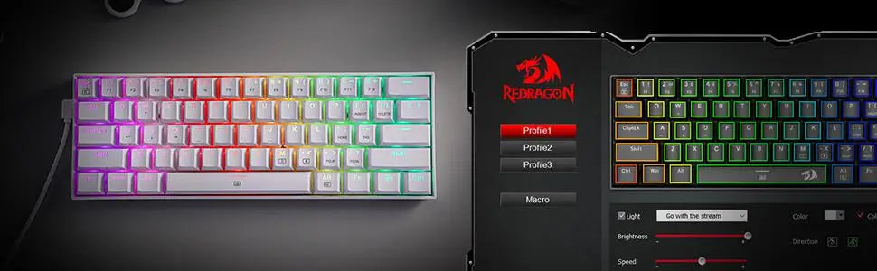 60% Hot-Swap Gaming Keyboard in Red