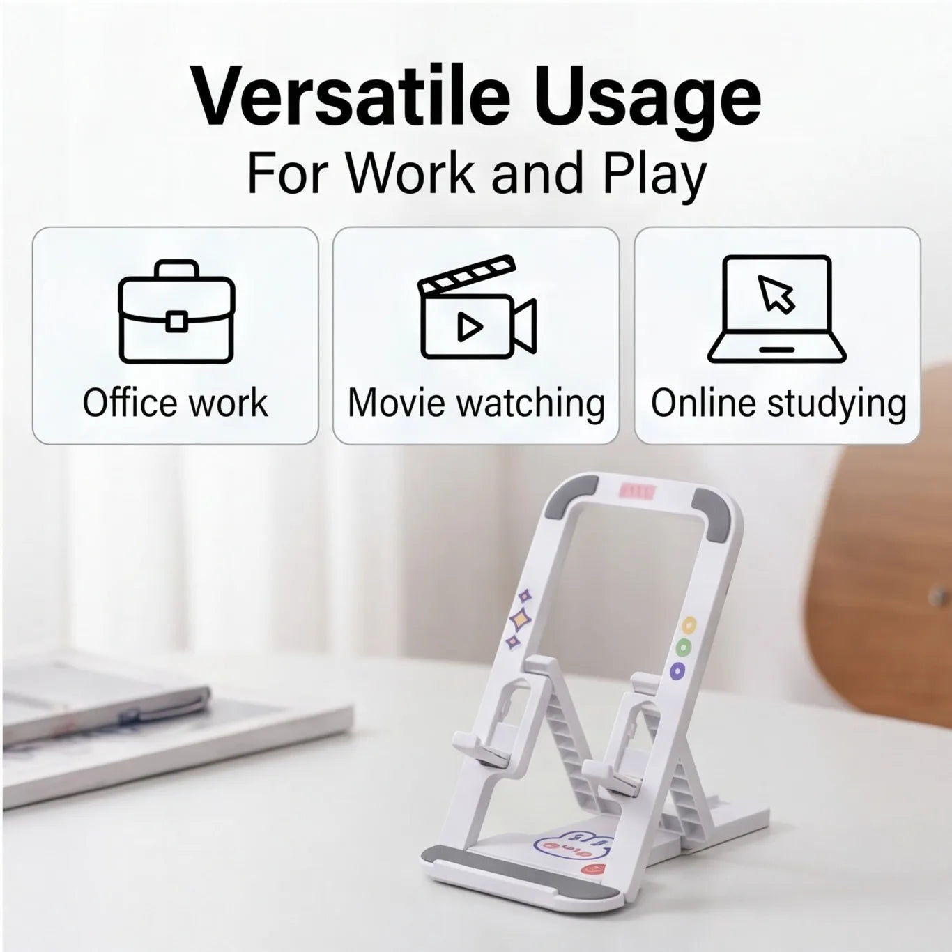 Adjustable Phone Holder – Space-Saving Design