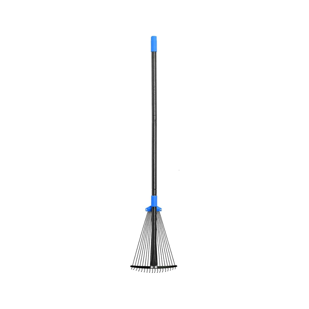 Metal Leaf Rake with Expandable Head – Adjustable for Yard and Camping