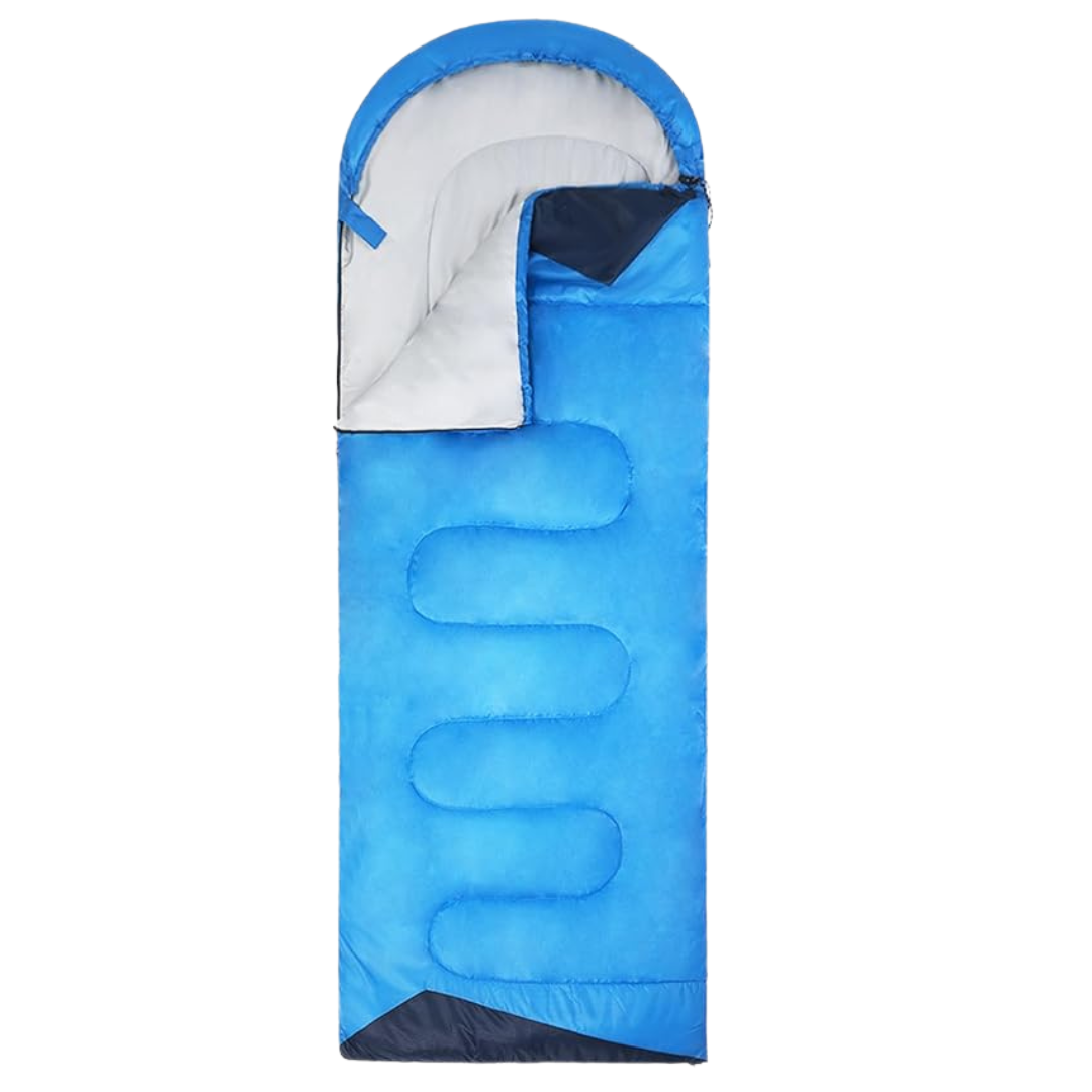Cold-Weather Sleeping Bag with Waterproof Exterior for Camping