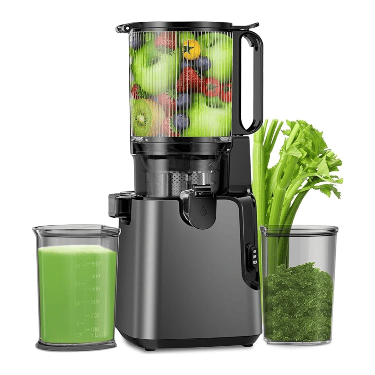 Juice Extractor with 400W Motor and 5.4-Inch Wide Feed Tube